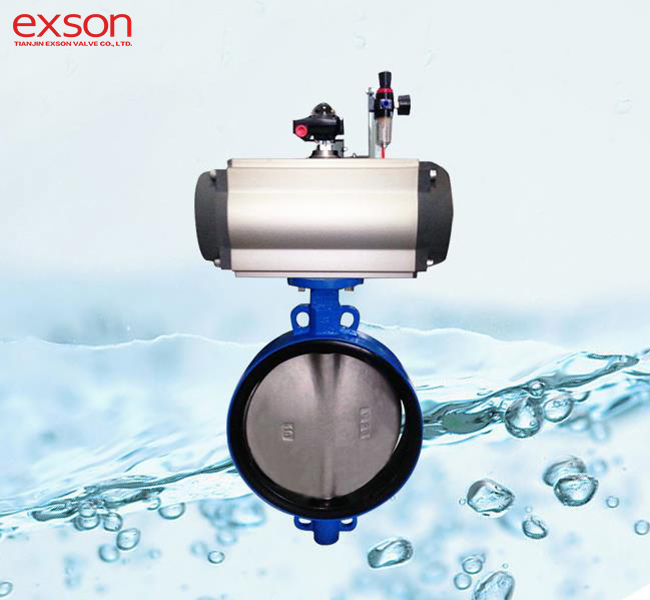Pneumatic Actuator Control Actuated Butterfly Valve